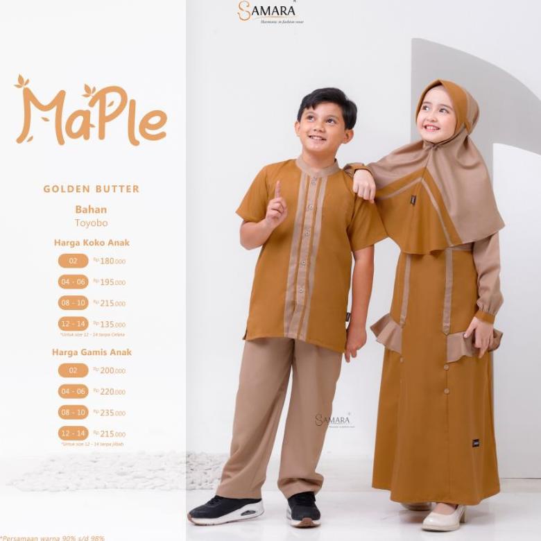 BEST SELLER Sarimbit samara anak j05 butter cream Gamis couple anak seragam tpq tpa hajatan mengaji 