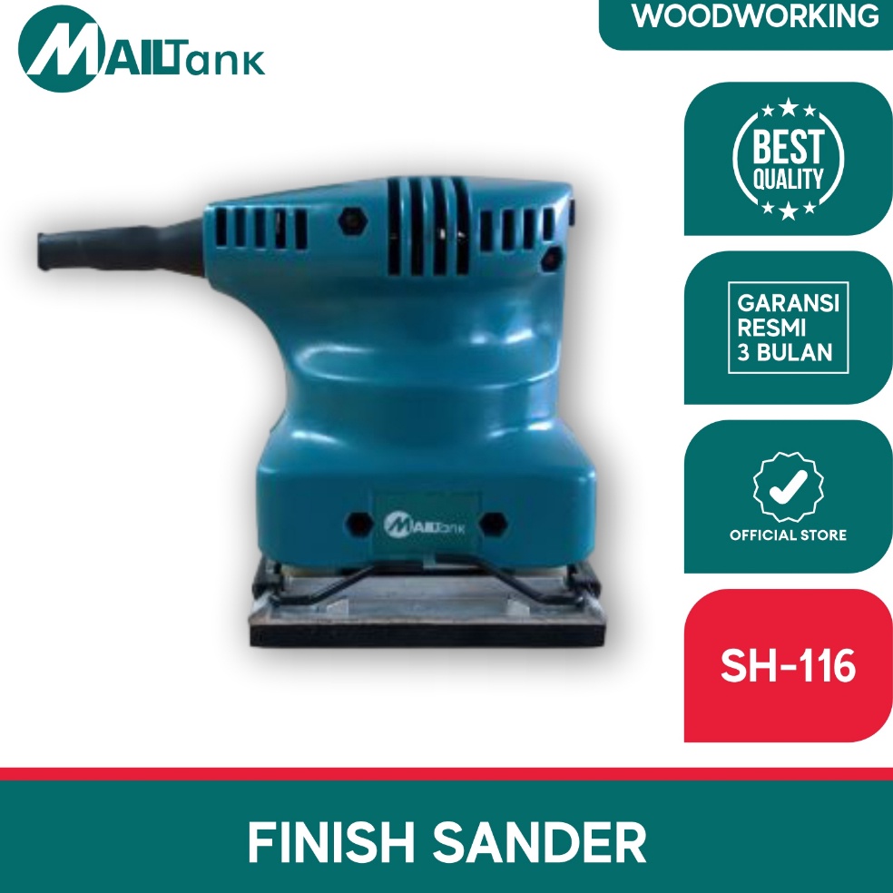 Langsung Kirim.. Mailtank Sh116-Elektrik Sander Mesin Amplas Kayu Mesin Amplas Tembok Sh116-Electric