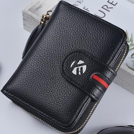 DOMPET LIPAT WANITA KECIL KULIT HITAM AVRINA WA345B5 PREMIUM IMPORT