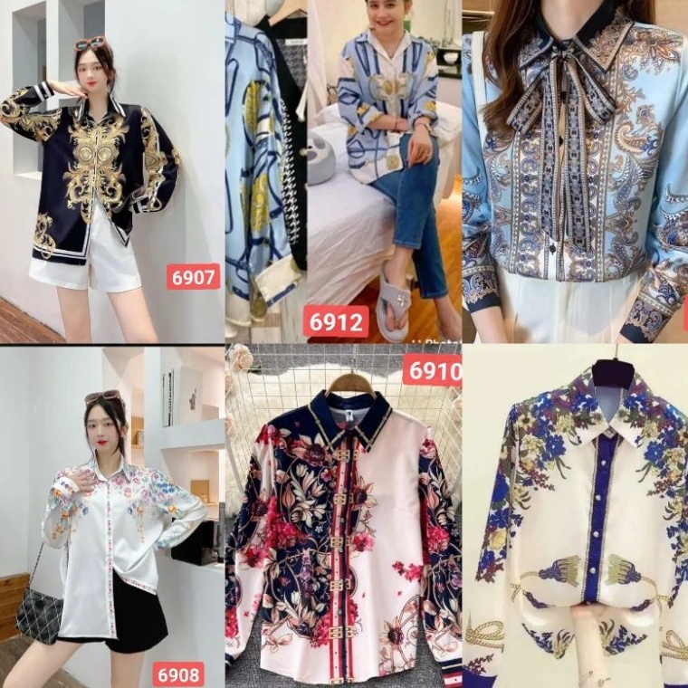 baig -31 KEMEJA BANGKOK SILK PREMIUM IMPORT TAG FASHION T9H