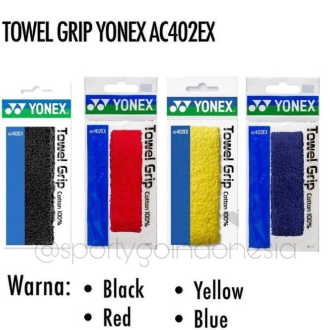 Terbaik.. GRIP BADMINTON YONEX AC402EX | TOWEL YONEX AC 402 EX