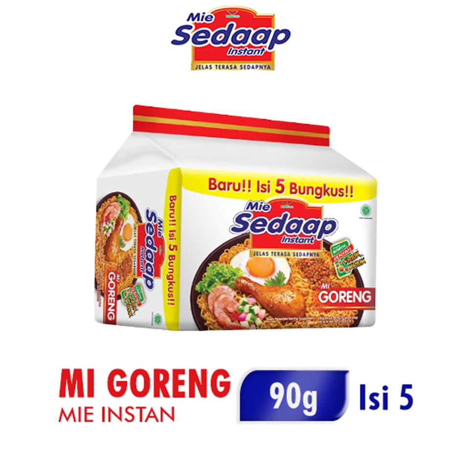 

PMPF4605 SEDAAP Mie Instan Goreng Isi 5 Bag 90GR