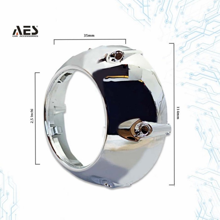 SHROUD GTI NON RING 3 INCH AES SHROUD GTI POLOS terbaik