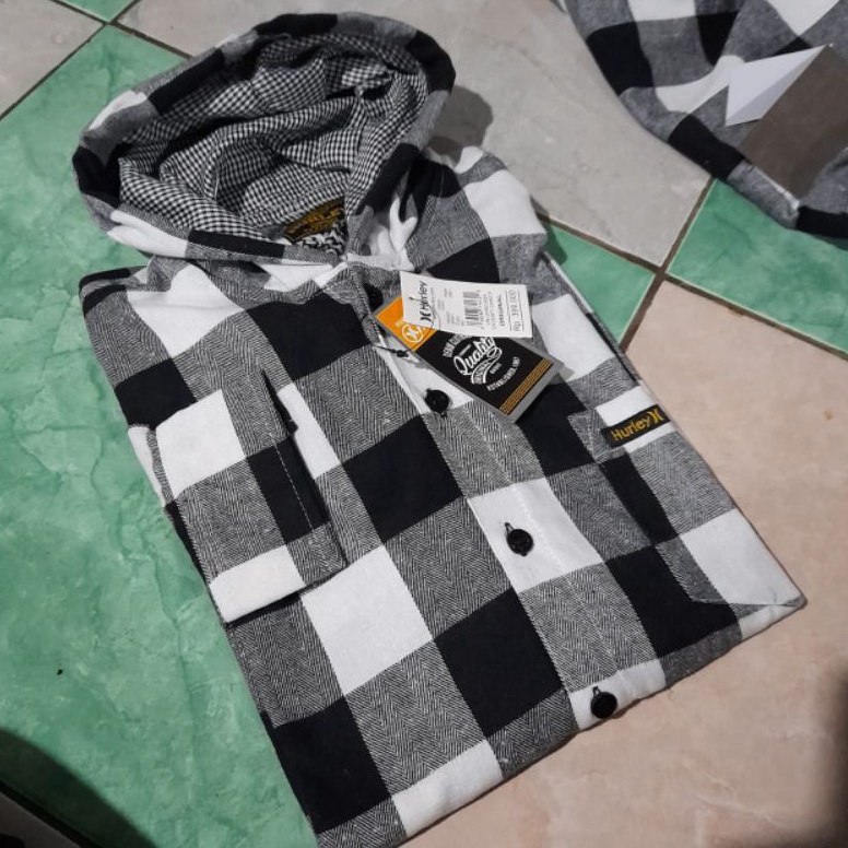 MURAH MERIAH FLANNEL HOODIE PRIA WANITA, KEMEJA FLANNEL PANJANG KUPLUK PREMIUM DISTRO