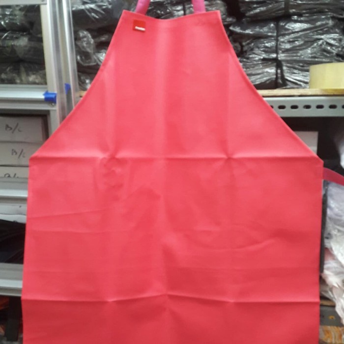 CELEMEK ANTI AIR/CELEMEK PVC/APRON ANTI AIR/APRON PVC WARNA PINK