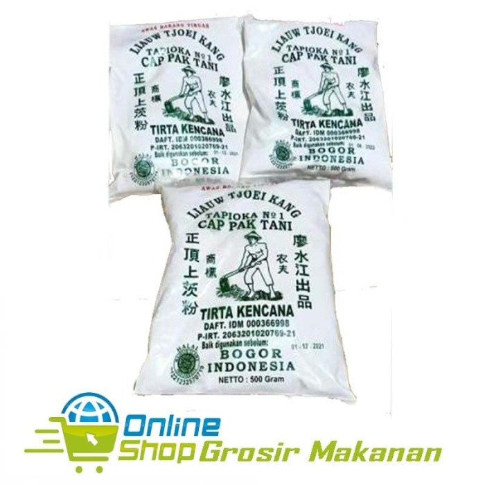 

Terlaris Tepung Instan / Sagu Tani / Tepung Tapioka / Liauw Liong Pit 1 Kg