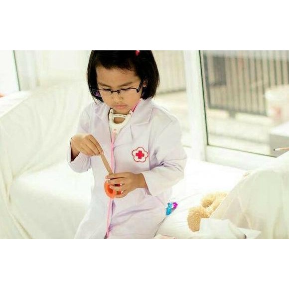 baju dokter/kostum dokter/stetoskop/set baju dokter/dokter/baju anak