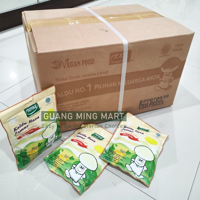 

BUMBU KALDU JAMUR TOTOLE 80GR / PERASA VEGAN MOKUCING TOTOLE (1 DUS)