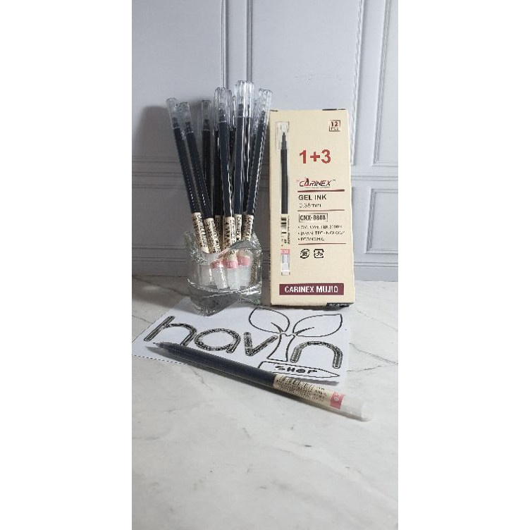 

MQCP5947 (12pc) pen gel bagus tinta Japan/pen gel hitam/pena gel/MUJI O/JUMBO TANK ODEMEI