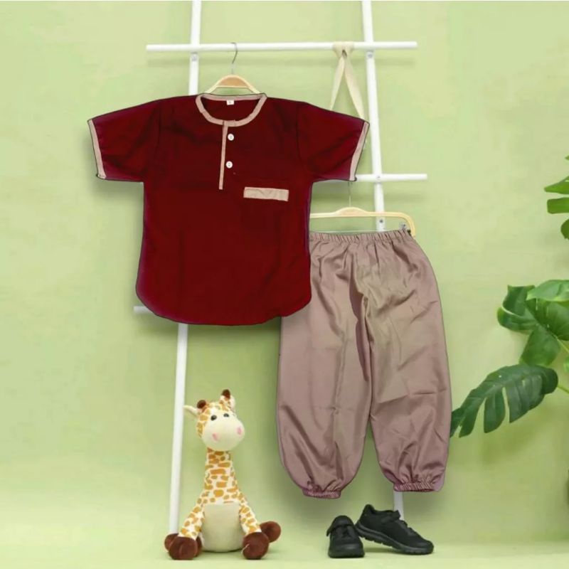 SETELAN KOKO JOGER ANAK LAKI LAKI TERBARU | BAJU MUSLIM ANAK LAKI LAKI UMUR 2-6 TAHUN