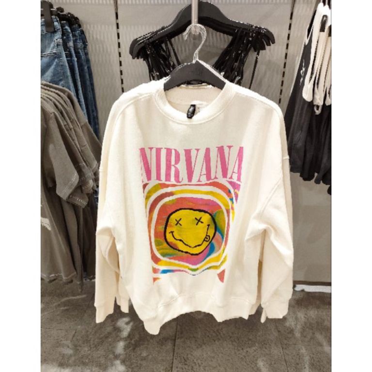 Paling Diminati.. SWEATSHIRT NIRVANA / GARFIELD BLUE