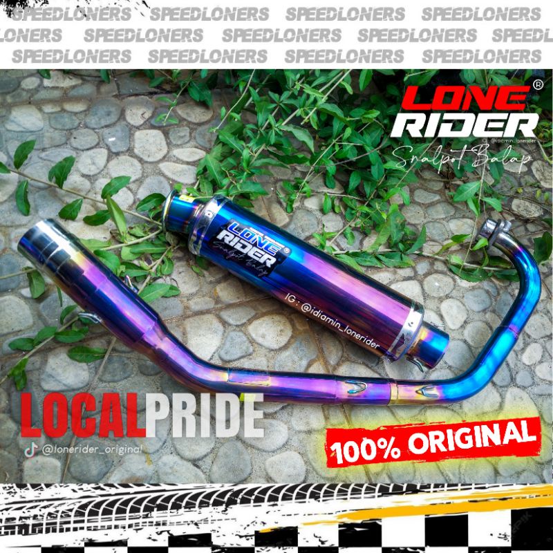 Knalpot Lone Rider FU FI - LONE RIDER ORIGINAL - ME - Middle End Ngaceng Bluemoon SATRIA FU INJEKSI