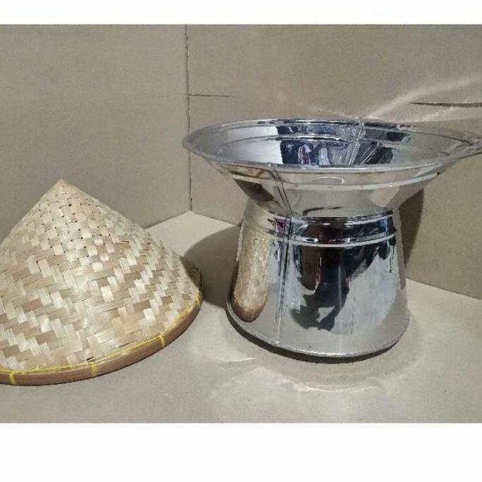 hanya disini] Dandang kecil stainlees/Seeng plus Kukusan bambu