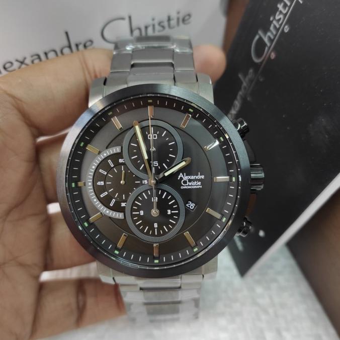 DiskonSale Jam PRIA ORIGINAL Alexandre Christie Ac 6350 MC Stainles Murah 1169