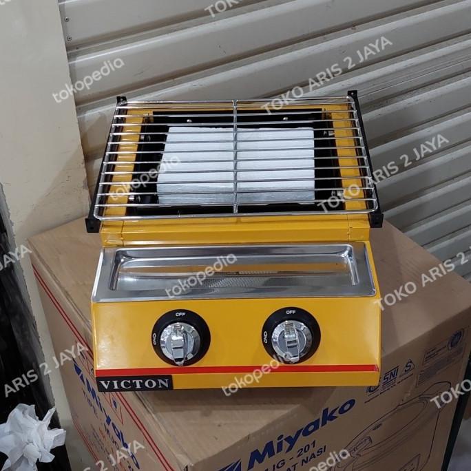 ------] PANGGANGAN SOSIS | BAKARAN IKAN | ALAT PANGGANGAN 2 TUNGKU TUTUP KACA