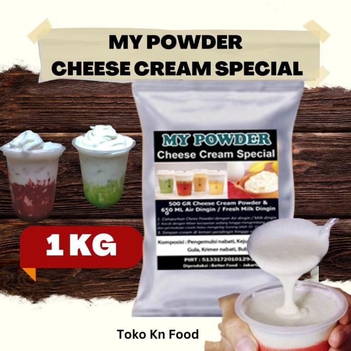 

Bubuk Cream Cheese Instan SPECIAL -Topping Cream Cheese Tea 1000 gram