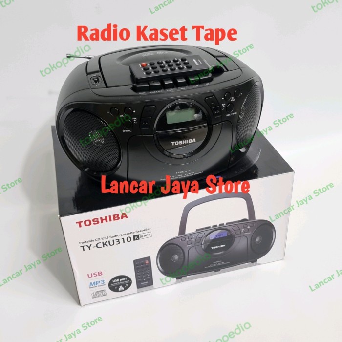 Mini Compo Cd Player/Tape Kaset Toshiba Ty-Cku310K Black Original