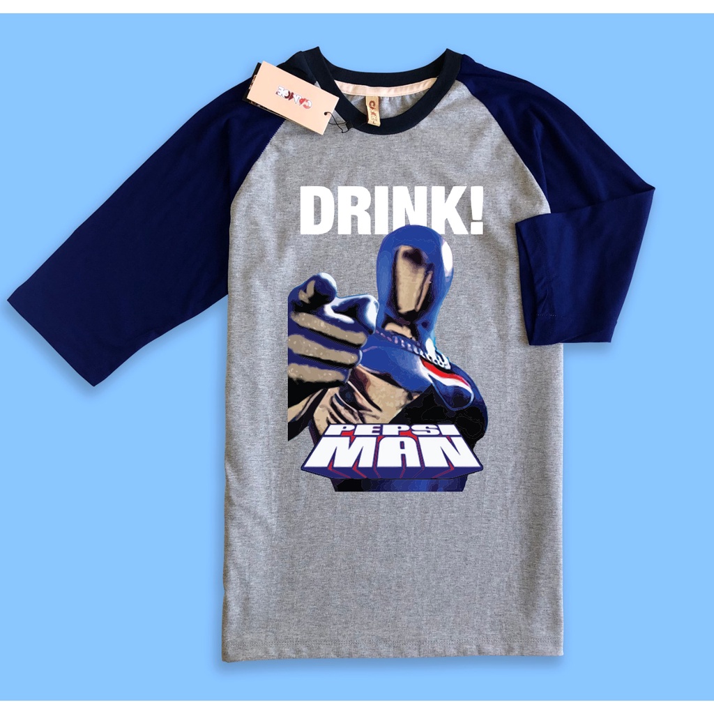 Kaos Raglan Gaming Pepsi Man