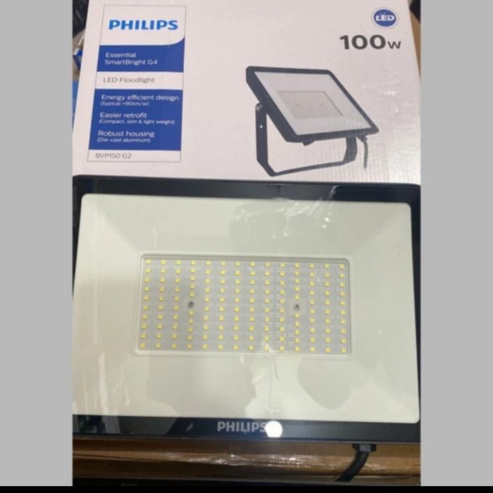 Lampu led 100w philips led sorot 100watt led philips 100watt bvp 161