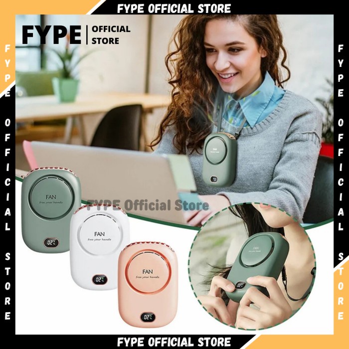 TERLARIS Kipas Angin Mini Portable USB Hanging Neck Fan Model Gantung Leher /KIPAS ANGIN MINI/KIPAS