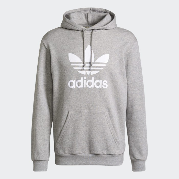 adidas Adicolor Classics Trefoil Hoodie - Grey/White