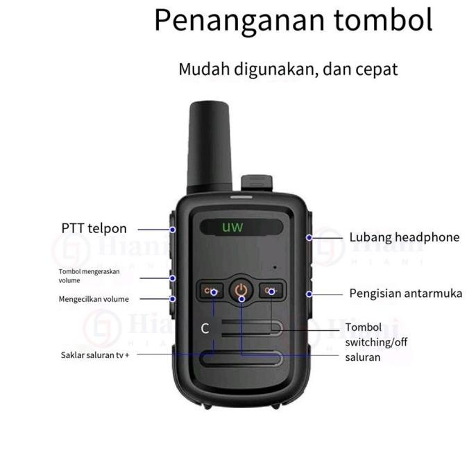 HT WLN C51 mini walkie talkie