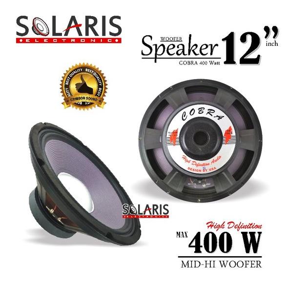 HARGA DISKON SPEAKER WOOFER 12 Inch FULL RANGE 400 Watt COBRA CB-12400 PA