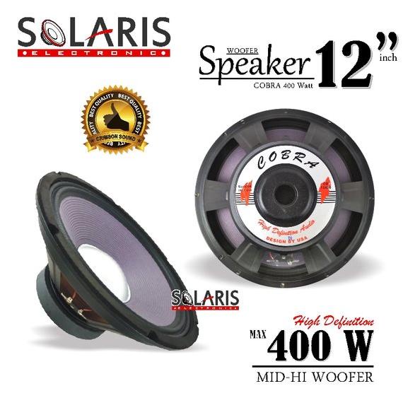 SPEAKER WOOFER 12 Inch FULL RANGE 400 Watt COBRA CB-12400 PA