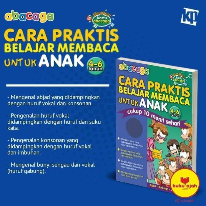 

NEW Buku Abacaga Cara Praktis Belajar Membaca Untuk Anak 4-6 Tahun