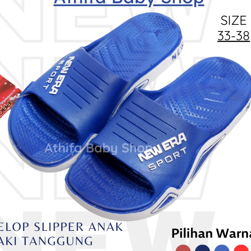 (✓.S☀K> Sandal Slipper Slop Anak Laki Cowok Sendal Slip On Anak2 Ukuran Tanggung Umur Usia 5 6 7 8 9