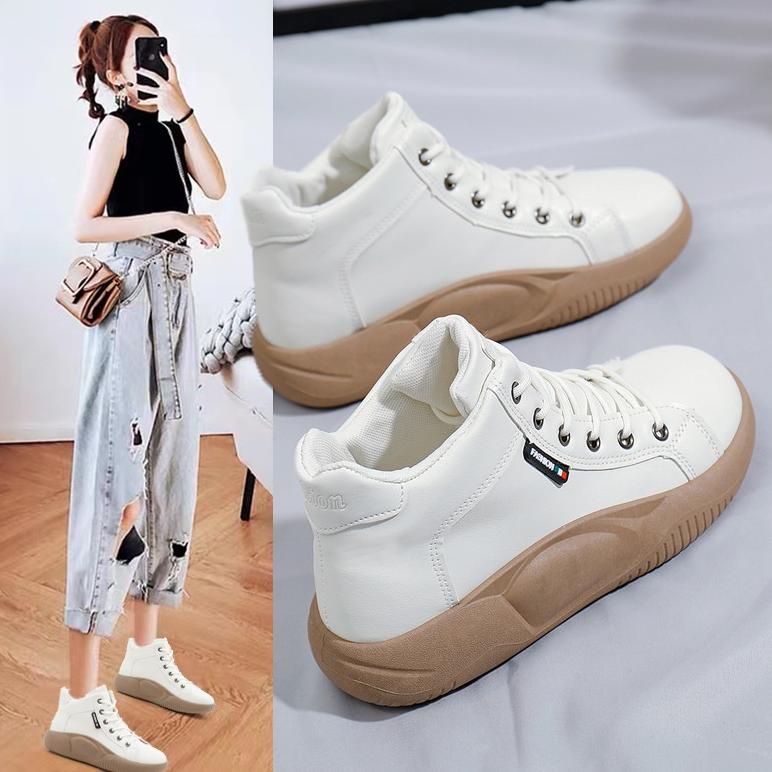 KUALITAS NO 1 TOPGROSIR LV0272 Sepatu Sneakers Boots Import Bertali Wanita Quality Sneakers Shoes Im