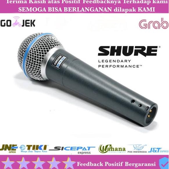 TERBARU Murah  Mic Kabel Shure Sm 58 Beta Vokal