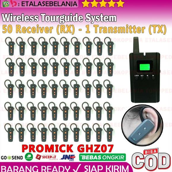 Wireless Tour Guide and Interpreter System 50CH - PROMICK GHZ07