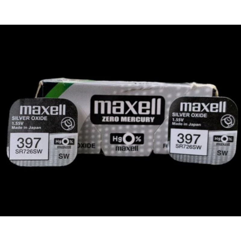 BATERAI JAM TANGAN MAXELL SR-726SW/397 SINGGEL PACK HARGA PER 1 PCS ORIGINAL 100%