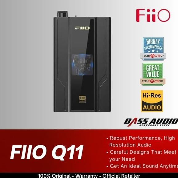 FiiO Q11 / Q 11 Portable DAC Headphone Amplifier Duals 3.5mm + 4.4mm Outputs