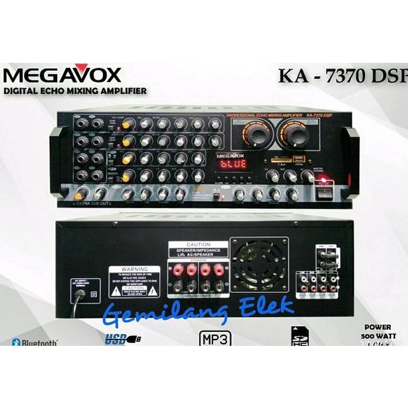 Power Amplifier MEGAVOX KA-7370 DSP BLUETOOTH