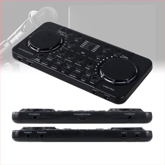BARU Soundcard SUNSKI Audio Bluetooth V300 Pro Audio USB External Soundcard Live Broadcast