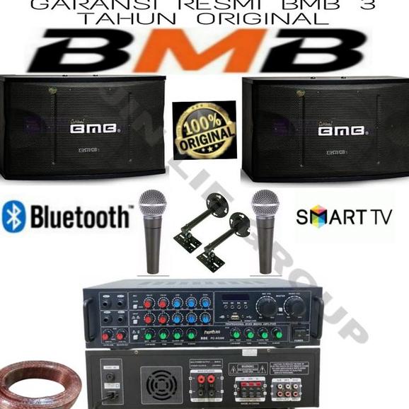 PAKET SOUND BMB KARAOKE 10 INCH BLUETOOTH SMARTV SIAP NYANYI
