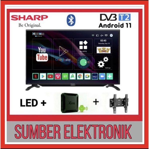 ORDER SEKARANG SHARP TV LED SMART ANDROID BOX ANDROID 11