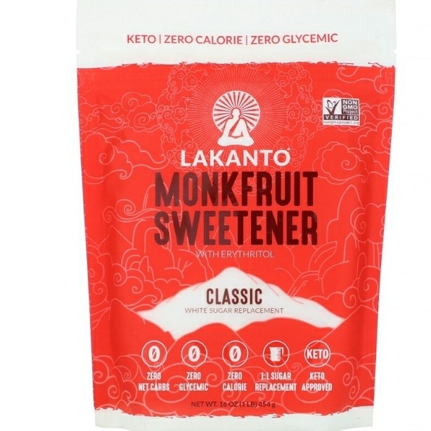 

Lakanto Monkfruit Sweetener with Erythritol Classic (454g)