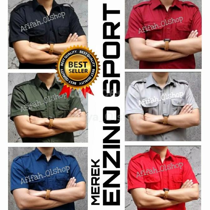 Kemeja seragam security lengan pendek ENZINO SPORT