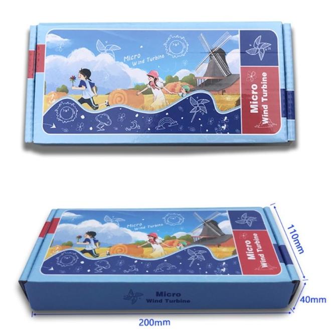 Generator Turbin Angin Mini Dengan Lampu Led Untuk Alat Bantu Mengajar