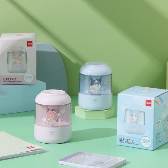 

DELI - Peruncing Meja Electric CH560 Otomatis Lucu Special Agnes Mo Edition