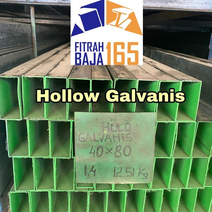 BESI HOLLOW/HOLLO GALVANIS 40X80 TEBAL 1.4
