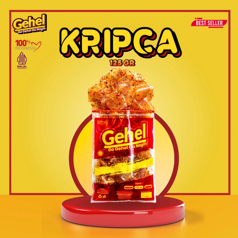 

8.8 Terlaris Gehel Kripca 125gr - Makanan Ringan