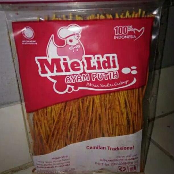 

Mie Lidi Cap Ayam Putih Rasa Pedas Dan Asin isi 50 PCs