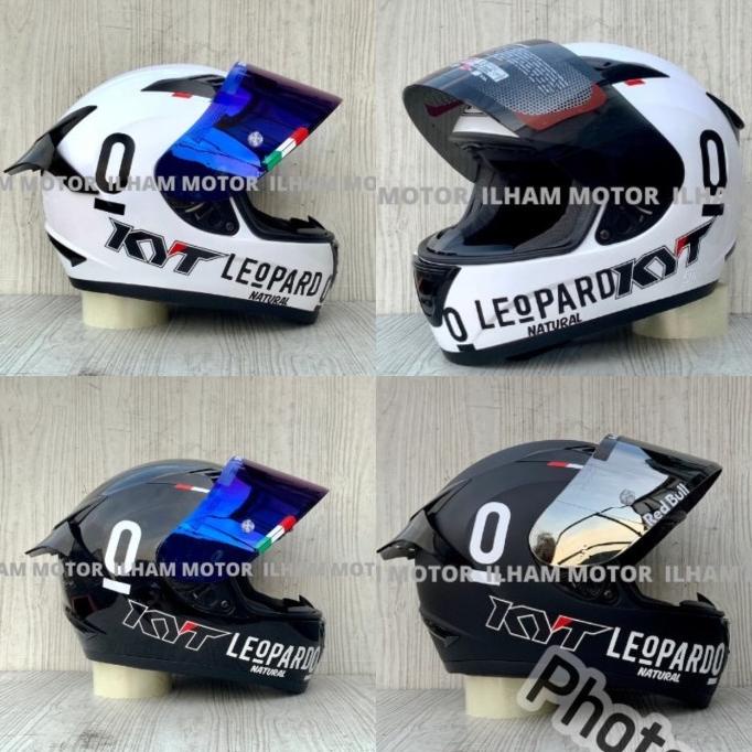 HELM KYT R10 SOLID LEOPARD PAKET GANTENG | HELM KYT FULLFACE KYT R10