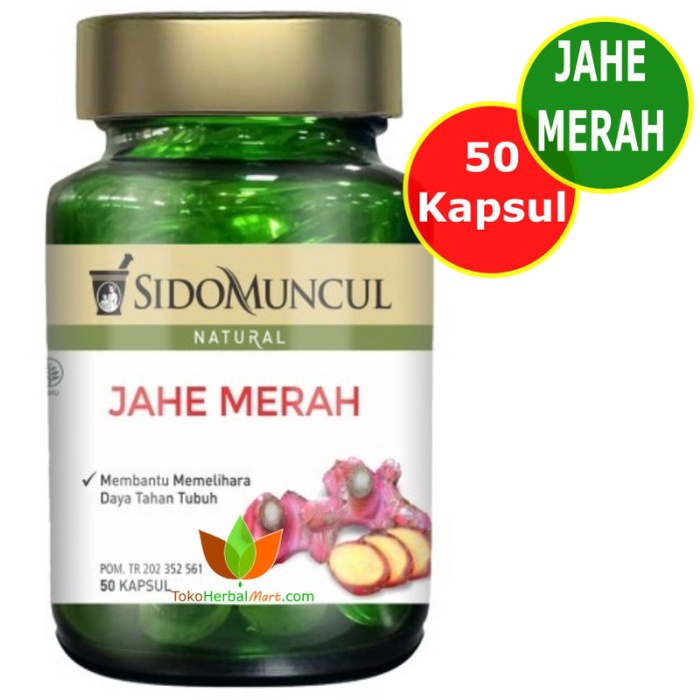 

Sido Muncul Jahe Merah 50 Kapsul / sidomuncul ekstrak jahe merah 50's