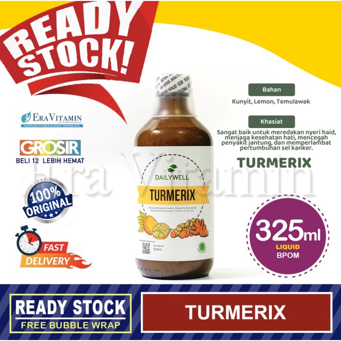 

DAILYWELL Turmerix (Lemon, Kunyit dan Temulawak) 60ml 325ml