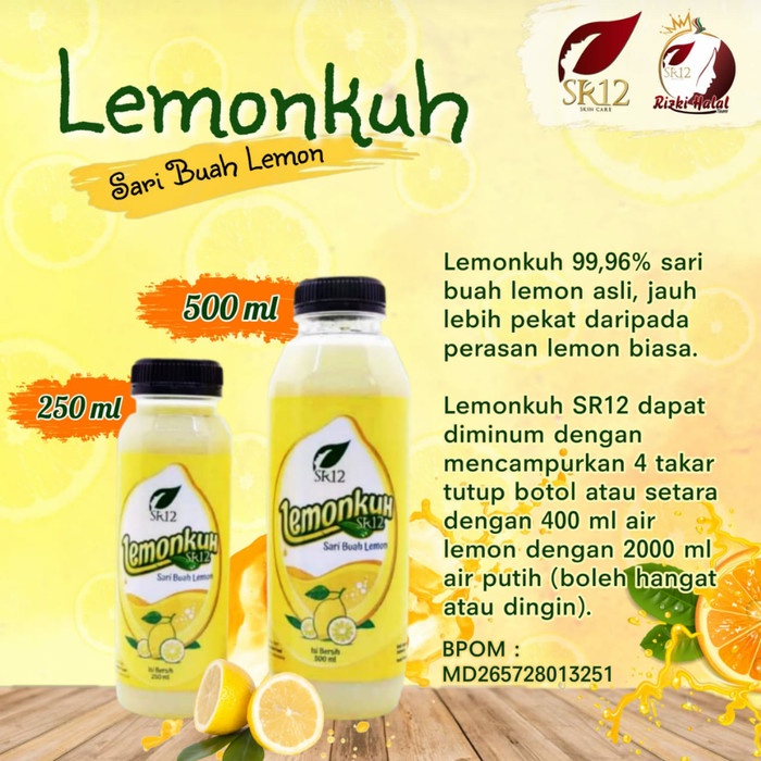 

sari buah lemon/lemonkuh SR12/minuman vit.C/pereda bapil